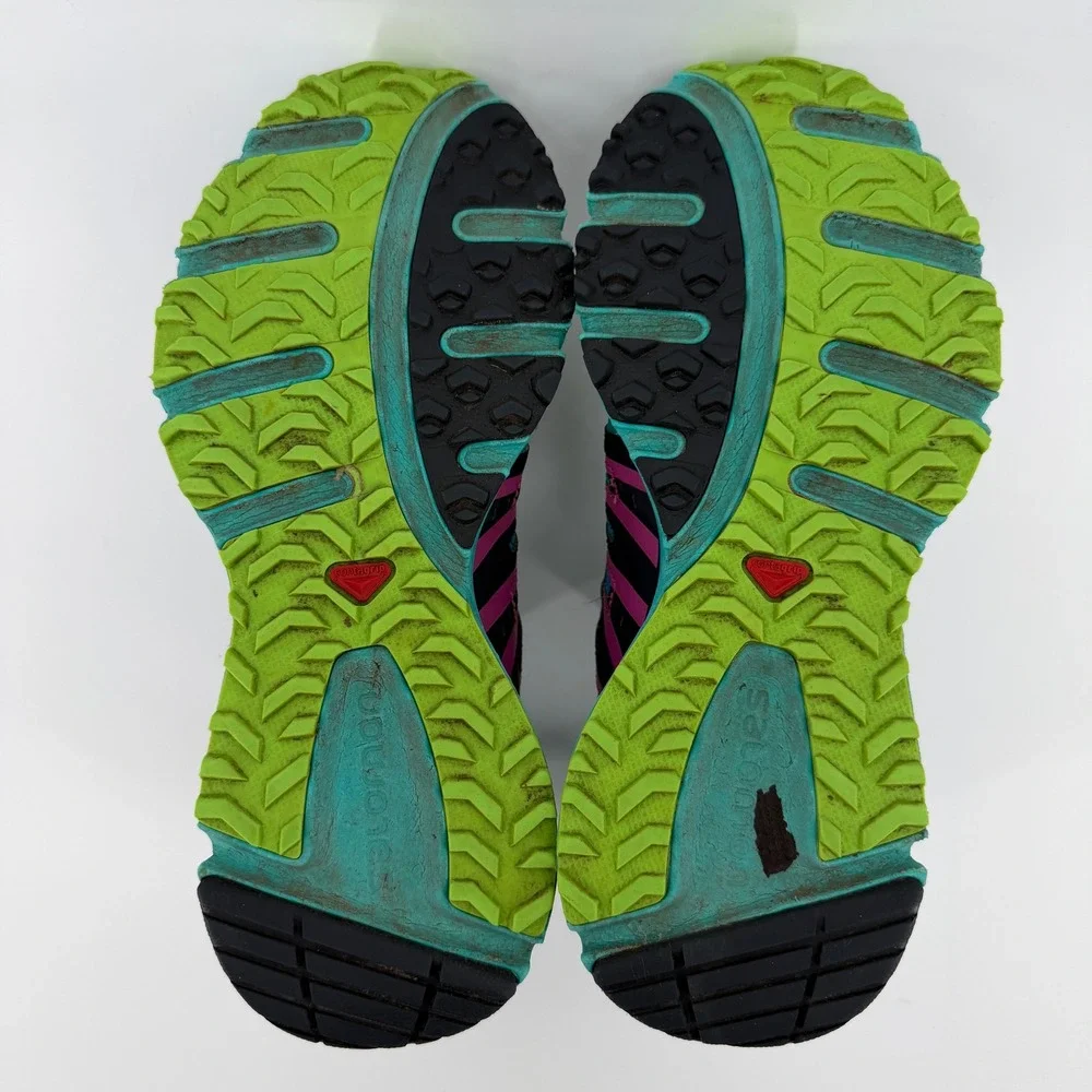 Salomon Women's Teal Turquoise Gray Trail Running Shoes